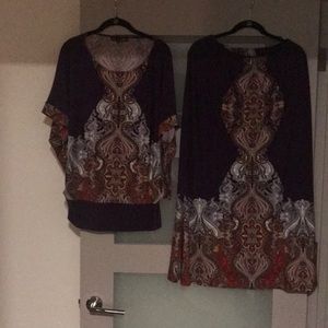 Maxi shirt & Maxi skirt